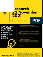 Research 22 November 2021: Darrel, Josh, Sebastian, Vanissa, Yuri