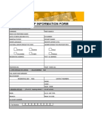 Staff Information Form - o