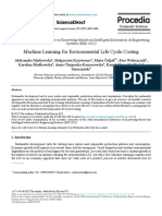 Machine Learning For Environmental Life Cycle Costing