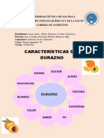 Caracteristicas Sensoriales Del Durazno...
