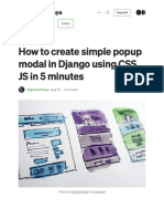How To Create Simple Popup Modal in Django Using CSS, Js in 5 Minutes - by Bilge Demirkaya - Medium