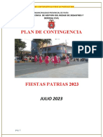 Plan de Contingencia Fiestas Patrias 2023