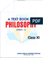 Philosophy Class Xi