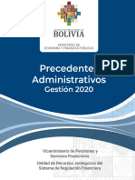 Precedentes Administrativos Gestión 2020