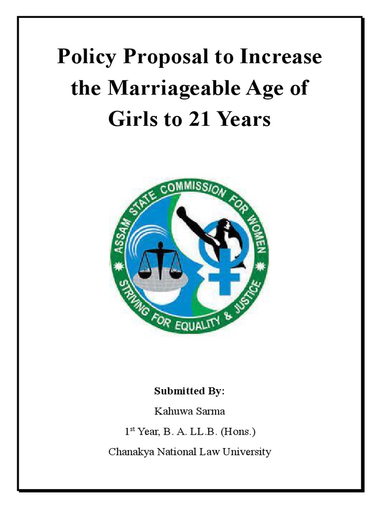 Increasing Marriageable Age of Girls PDF Child Marriage Marriage
