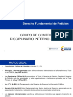 Presentacion Derecho de Peticion - Minjusticia