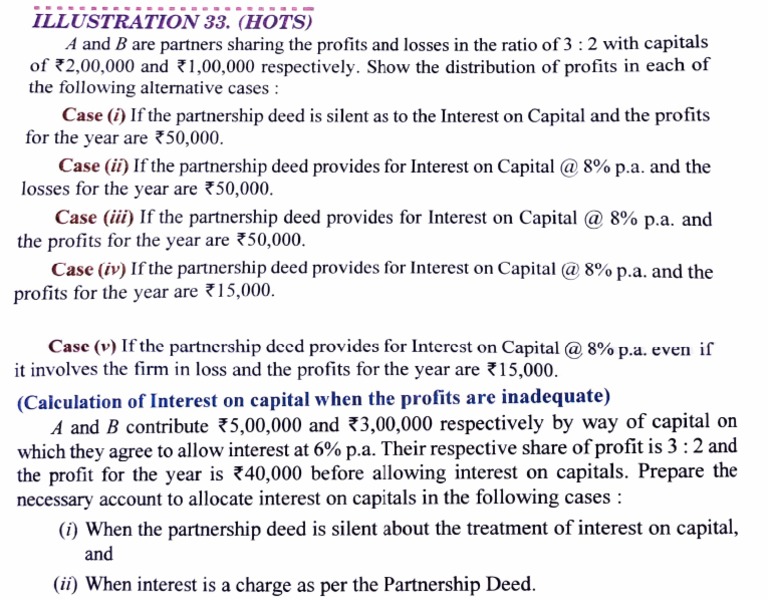 Interest On Capital | PDF | Partnership | Law And Economics