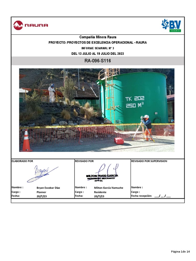 Compañia Minera Raura: Proyecto: Proyectos de Excelencia Operacional ...