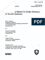 An Analytical Method To Predict Efficiency of Aircraft Gearboxes