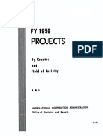 PDACB731 FY 1959 Projects by Country and Field of Activity