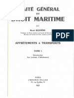029 Traite Droit Maritime Affretements I Rodiere 1967 Sommaire