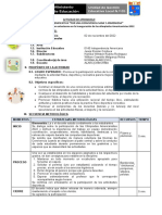 Sesión de Aprendizaje para Desarrollar en Las Olimpiadas2022