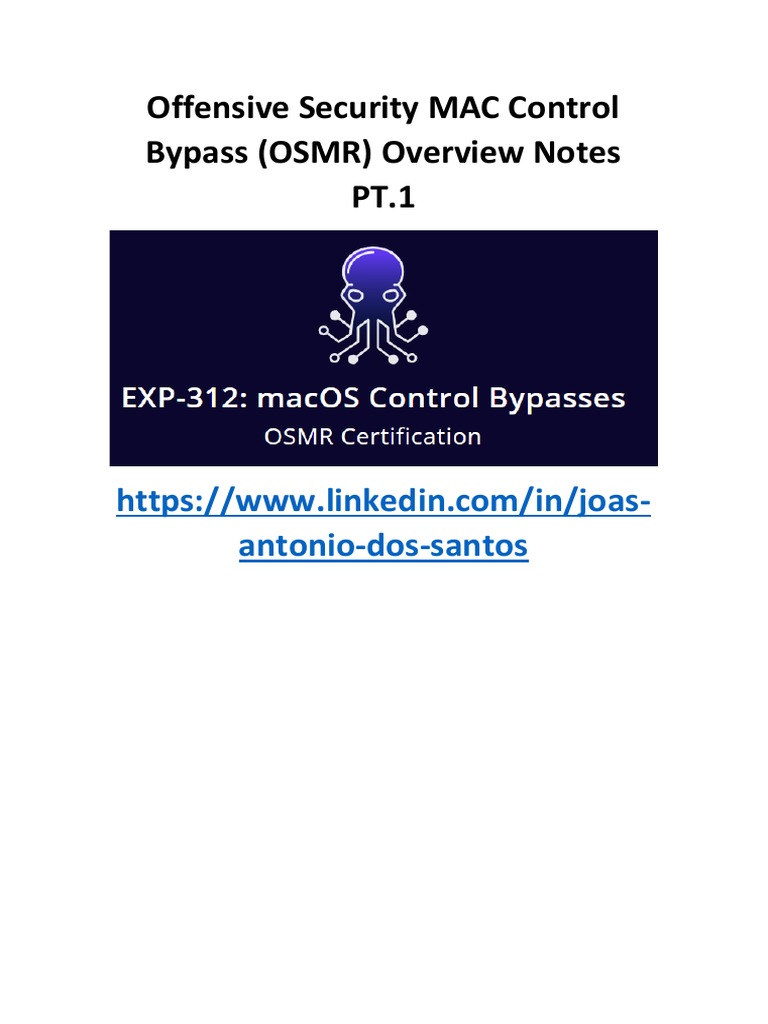 MacOS Control Bypass Overview | PDF | Operating System | Computer ...