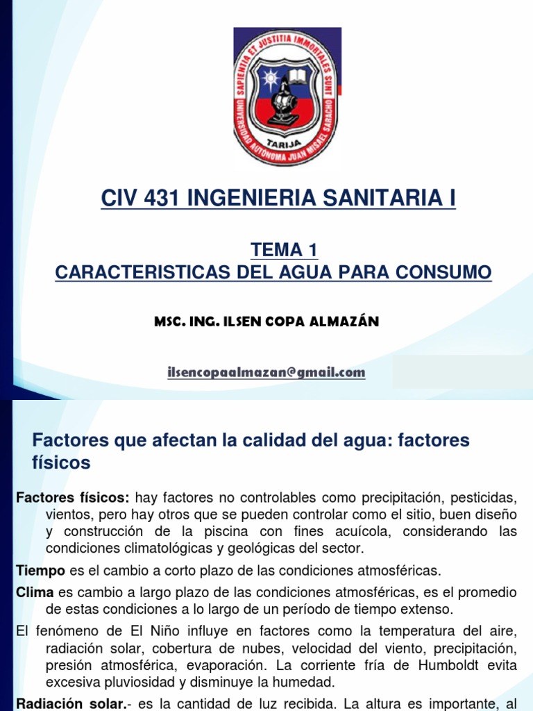 Calidad del Agua para Consumo Humano | PDF | Precipitación | Agua