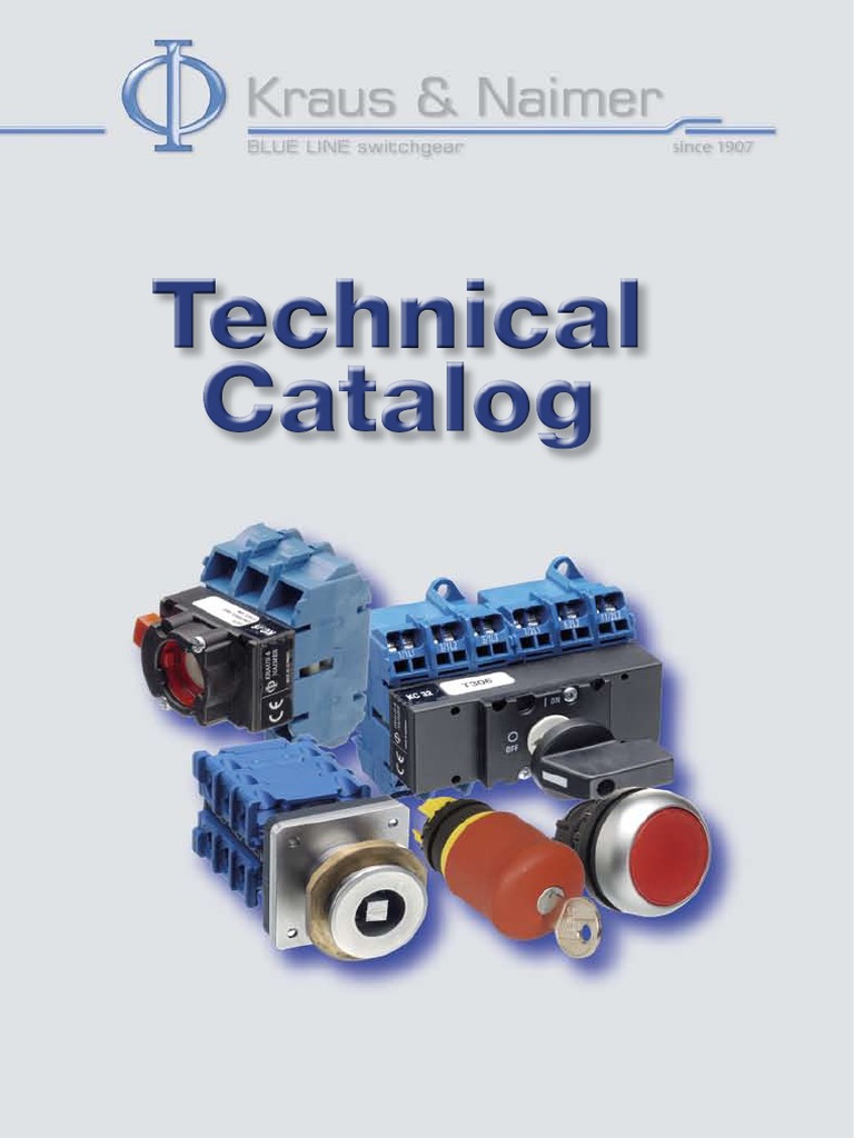 Kraus & Naimer Switches Catalog Guide | PDF | Fuse (Electrical) | Equipment