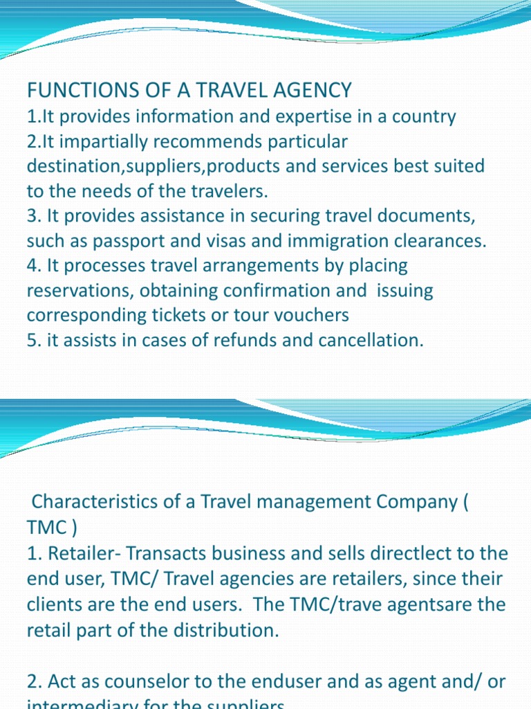 how do travel agencies operate