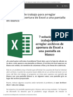 7 Soluciones de Trabajo para Arreglar Archivos de Apertura de Excel A Una Pantalla en Blanco