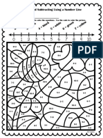 Adding and Subtracting Using A Number Line: Name