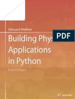Building Physics Applications in Python 2021