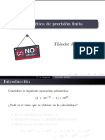 Aritmetica de Precision Finita