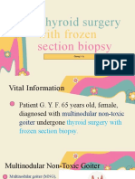 Thyroid Surgery W Forzen Section Biopsy