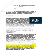 Tema. El Error de No Prestar Atencion A Los Hijos