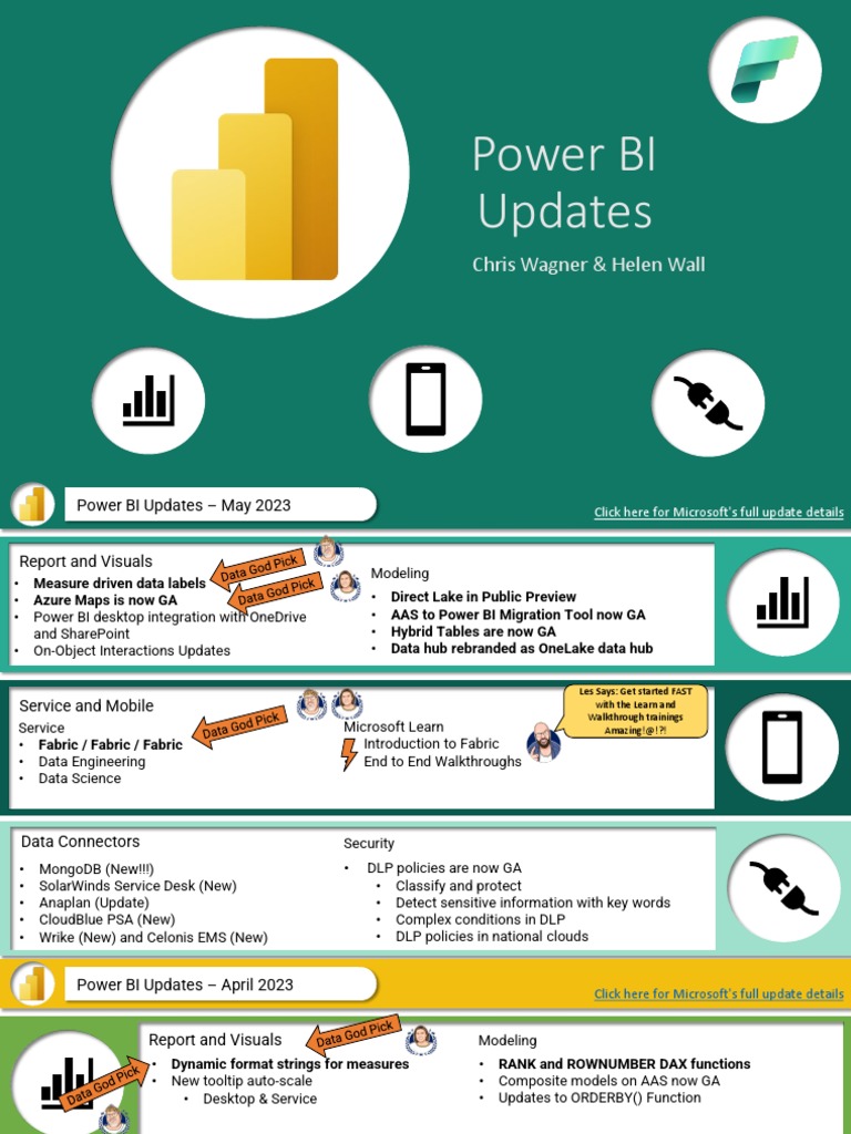 POWER BI Updates Summary May 20231 PDF Mobile App Microsoft Azure