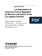 Resistance To Degradation of Small-Size Coarse Aggregate by Abrasion and Impact in The Los Angeles Machine