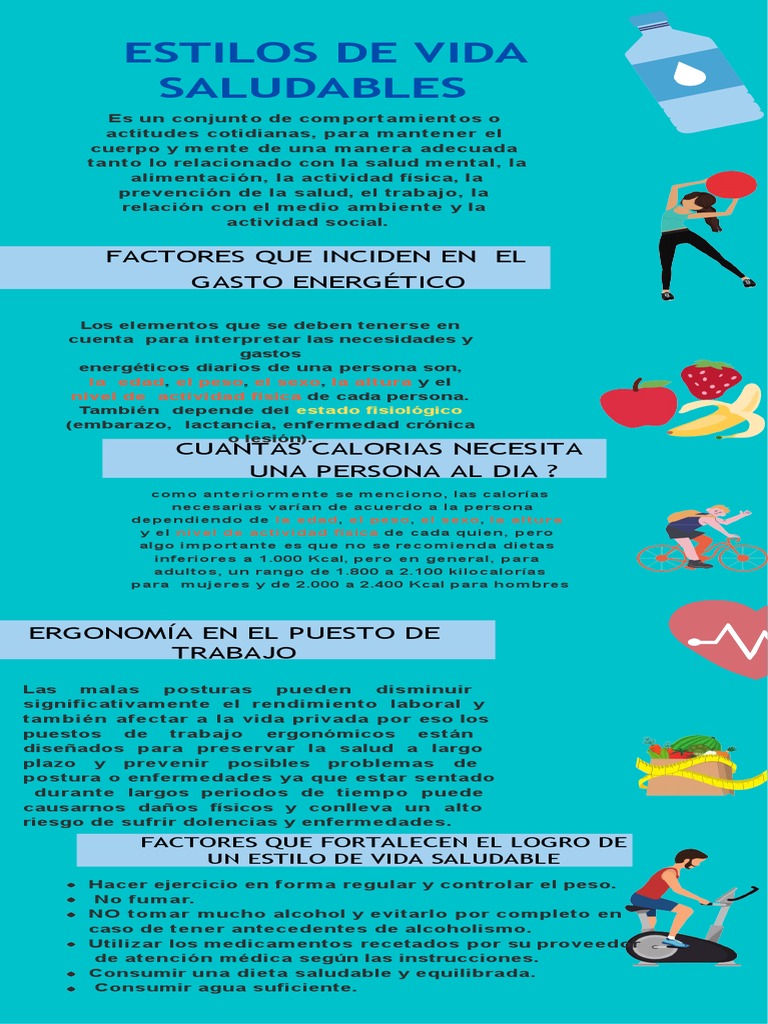 Infografia de Vida Saludable 9 | PDF | Relaciones personales, crianza y  desarrollo personal | Salud y bienestar, image size:768x1024