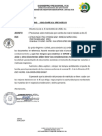 Oficio Multiple #002 Precisiones Sobre Matricula