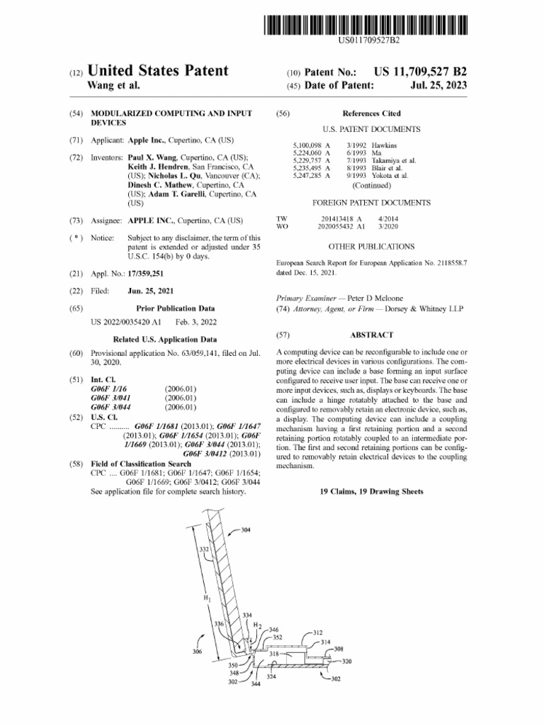 Apple Patent Modularized Devices | PDF