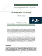 The Mediatization of Journalism, Aske Kammer