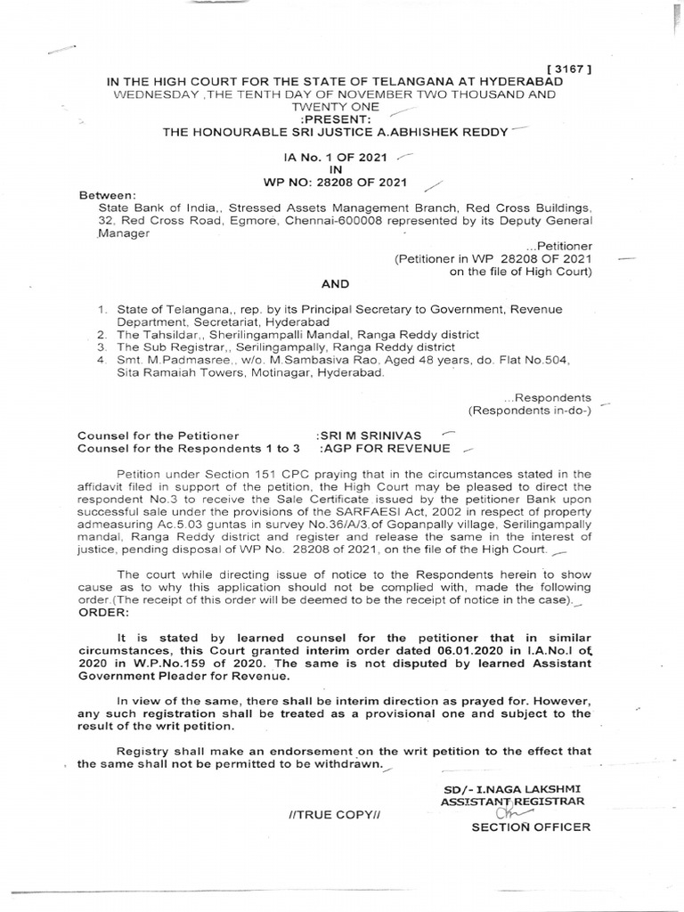 What Is A High Court Order