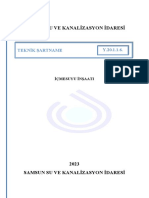 Samsun Su Ve Kanalizasyon İdaresi: Teknik Şartname 1.1.6