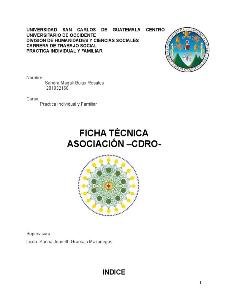 Asociación CDRO: Desarrollo Comunitario en Guatemala | PDF ...