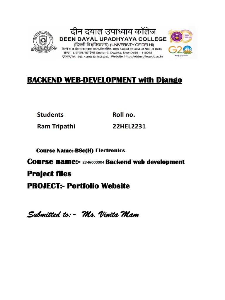 Backend Web Development Project Files | PDF | Arduino | Software ...