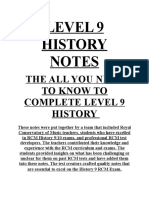 Level 9 History Notes