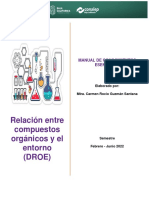 Relación entre compuestos orgánicos y el entorno