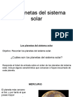 Los Planetas Del Sistema Solar