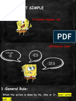 Present Simple 3rd Person by Spongebob