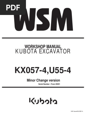 通気療法奥義マニュアル Kubota Excavator KX018-4 workshop service manual