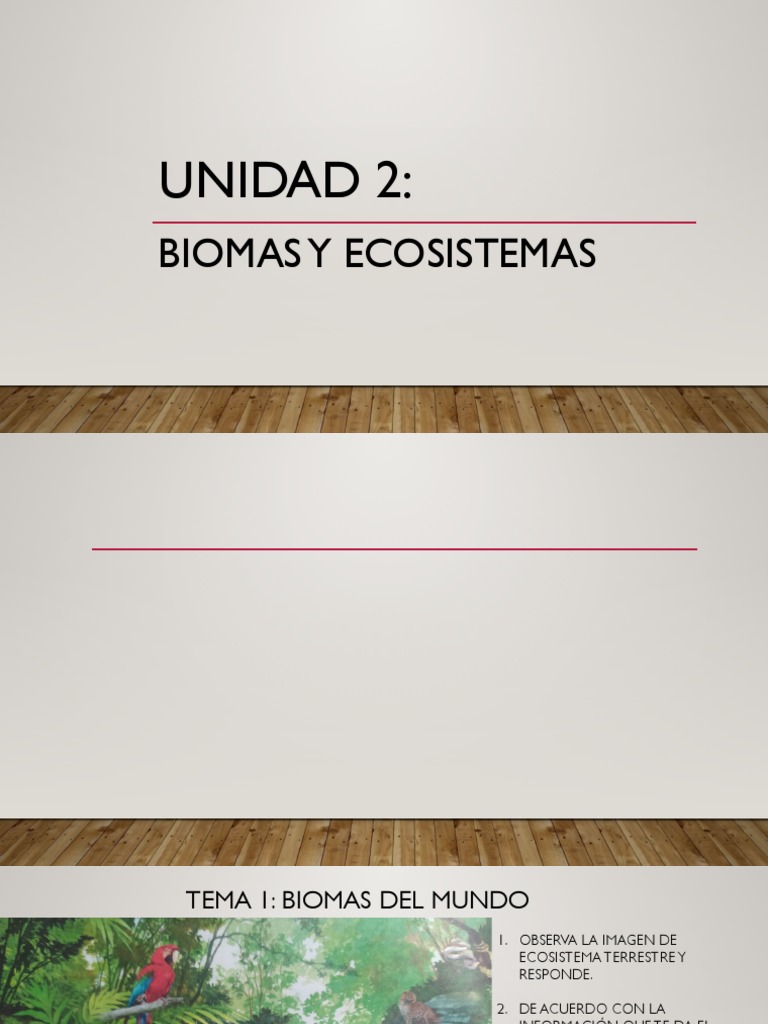 Unidad 2:: Biomas Y Ecosistemas | PDF | Ecosistema | Desierto