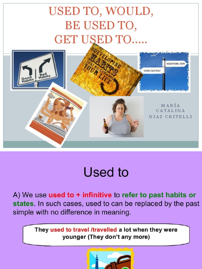 Used To-Get Used To-Be Used To | PDF | Human Communication | Language ...