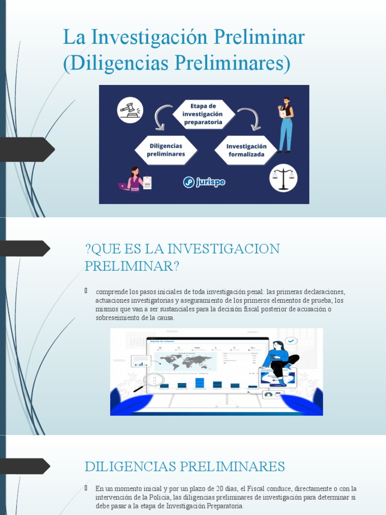 Investigación Preliminar en el Proceso Penal | PDF | Fiscal | Policía