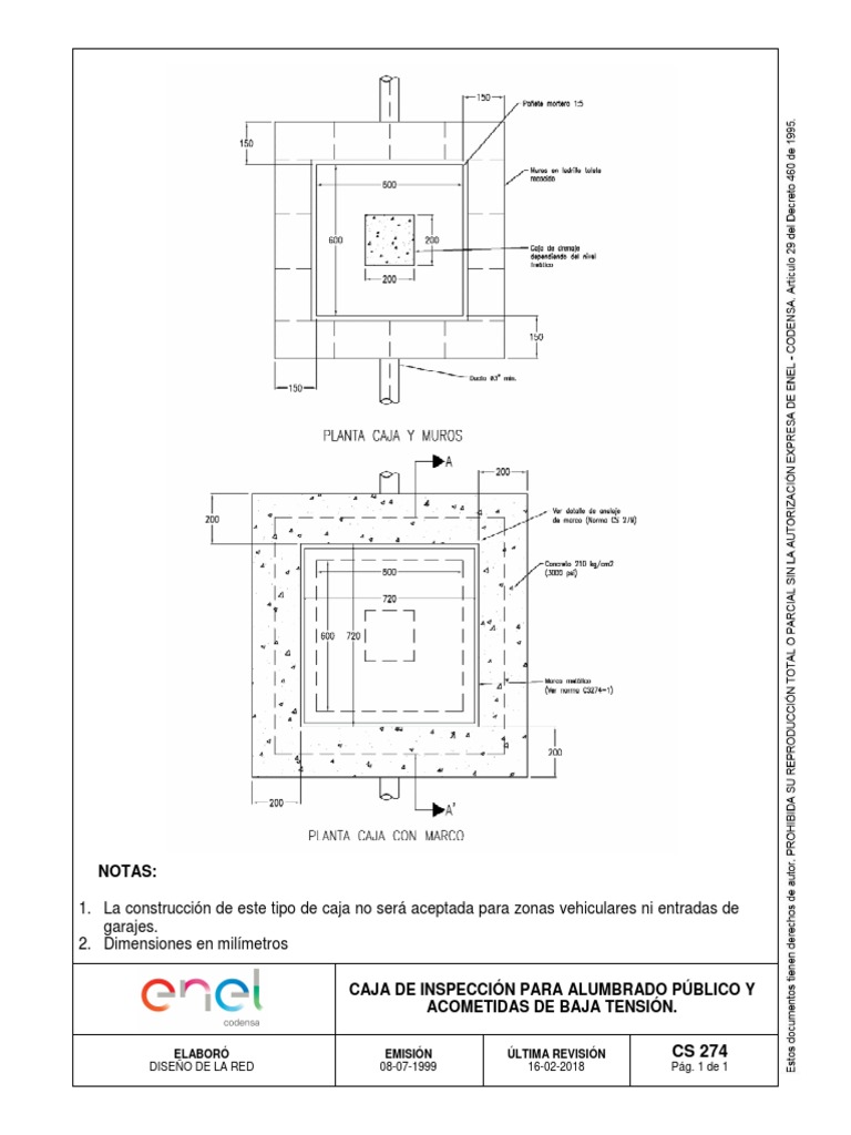 Caja de Inspección para Alumbrado Público | PDF | Tecnología