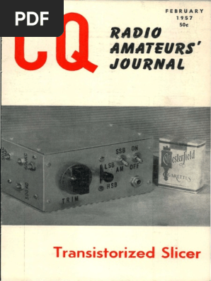 Collins Amateur Radio Equipment Guide | PDF | Electricity