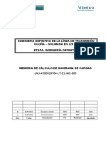JAU-4500929764-LT-EL-MC-005 Memoria de Diagrama de Cargas - Rev B
