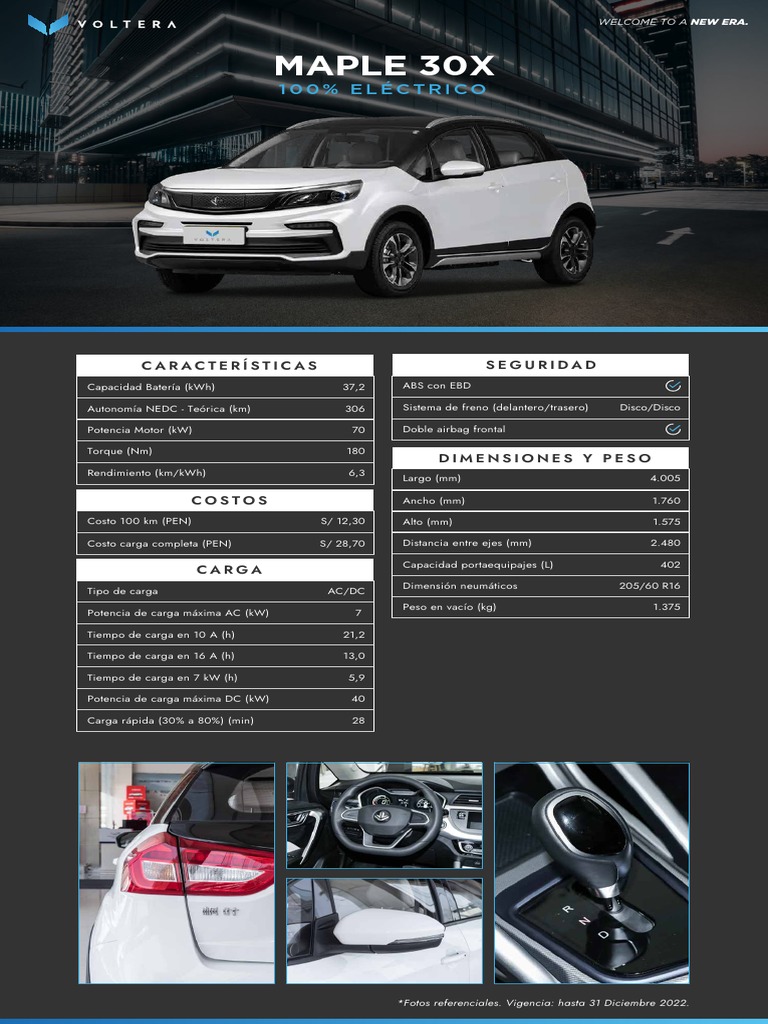 Maple 30X: SUV Eléctrico 2020 | PDF