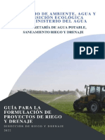 Guia para La Formulacion de Proyectos de Riego y Drenaje