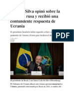 Lula Recibe Contundente Respuesta de Ucrania